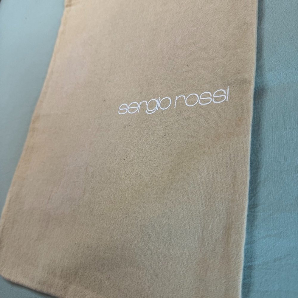 🌟 Sergio Rossi Beige Dust Bag - 14in x 10in 🌟
